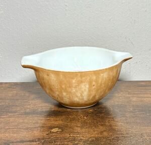 Vintage Pyrex Town & Country 441 Brown Cinderella Bowl 1-1/2 Pint- Restored